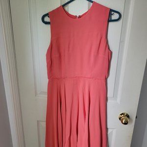 Coral Pink Wedding Guest Dress, French Connection Size 6